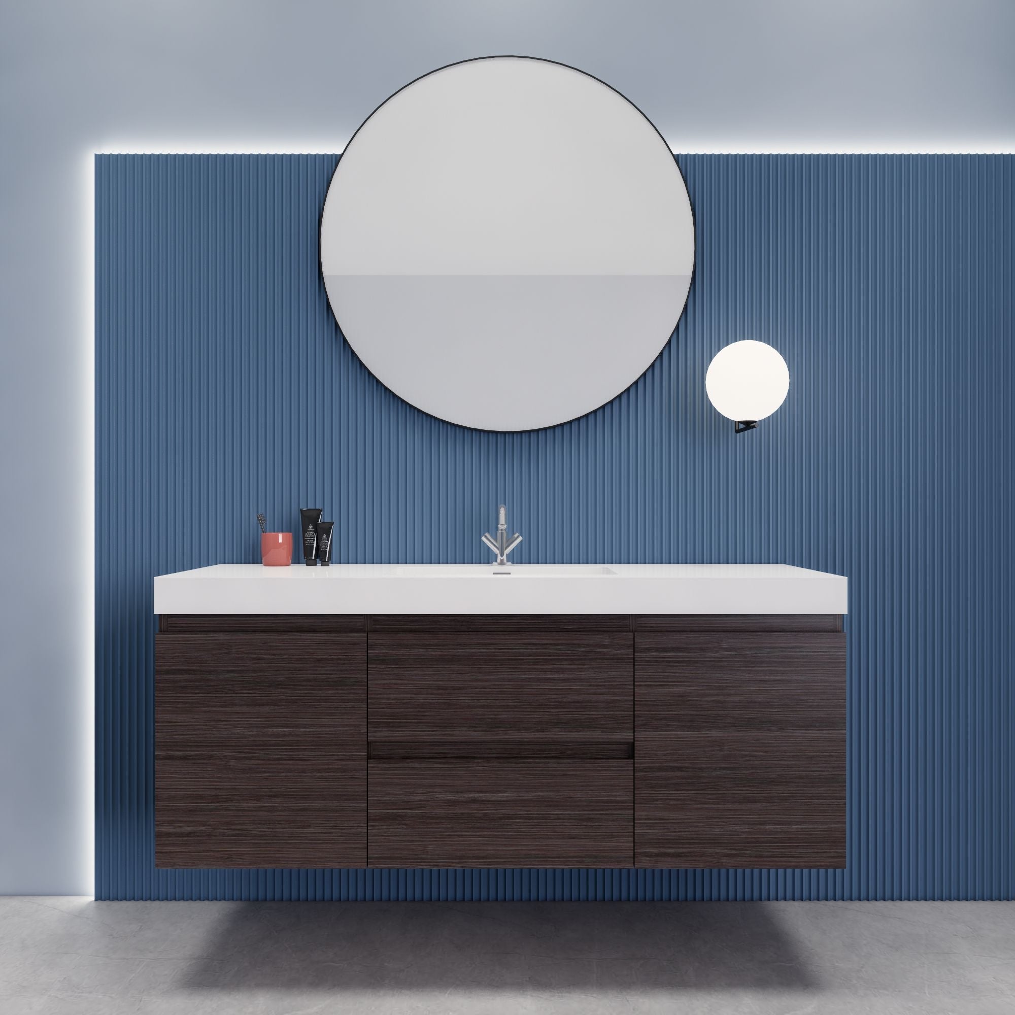 EB2 60 inch Single Floating Modern Bathroom Vanity