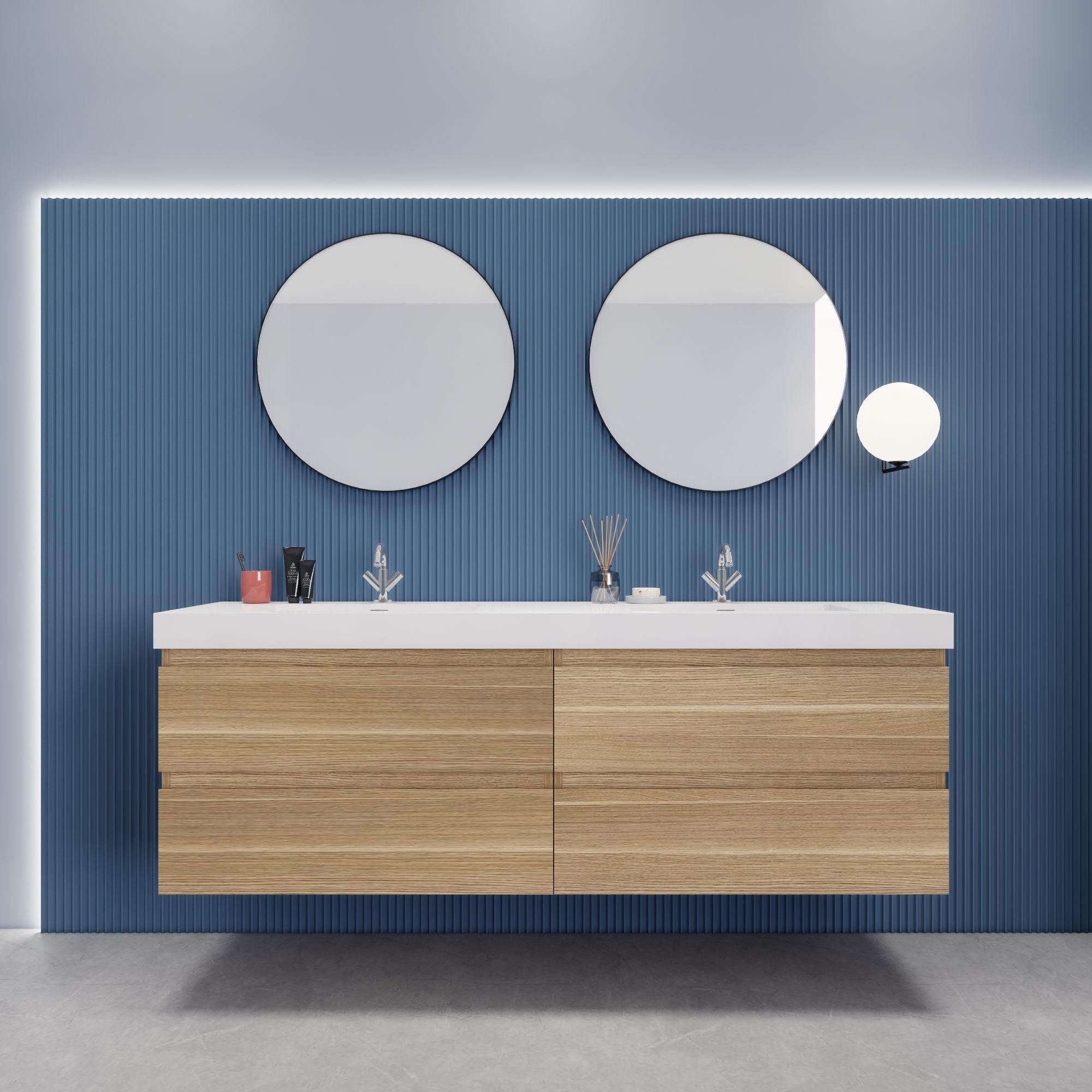 EB2 72 inch Floating Modern Bathroom Vanity