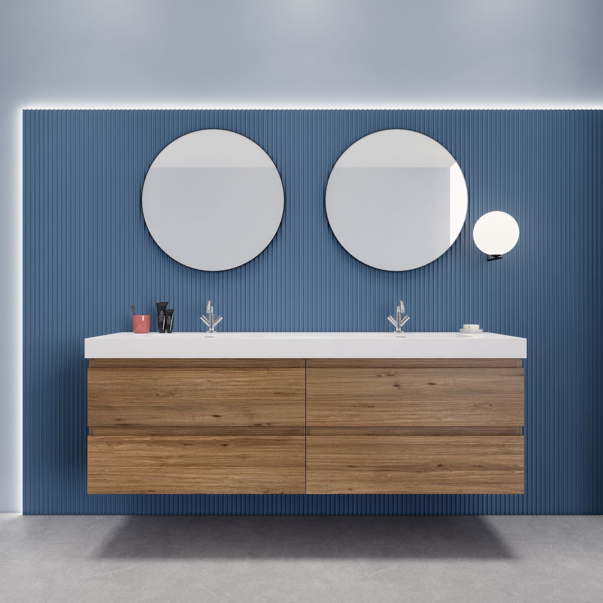 EB2 72 inch Floating Modern Bathroom Vanity