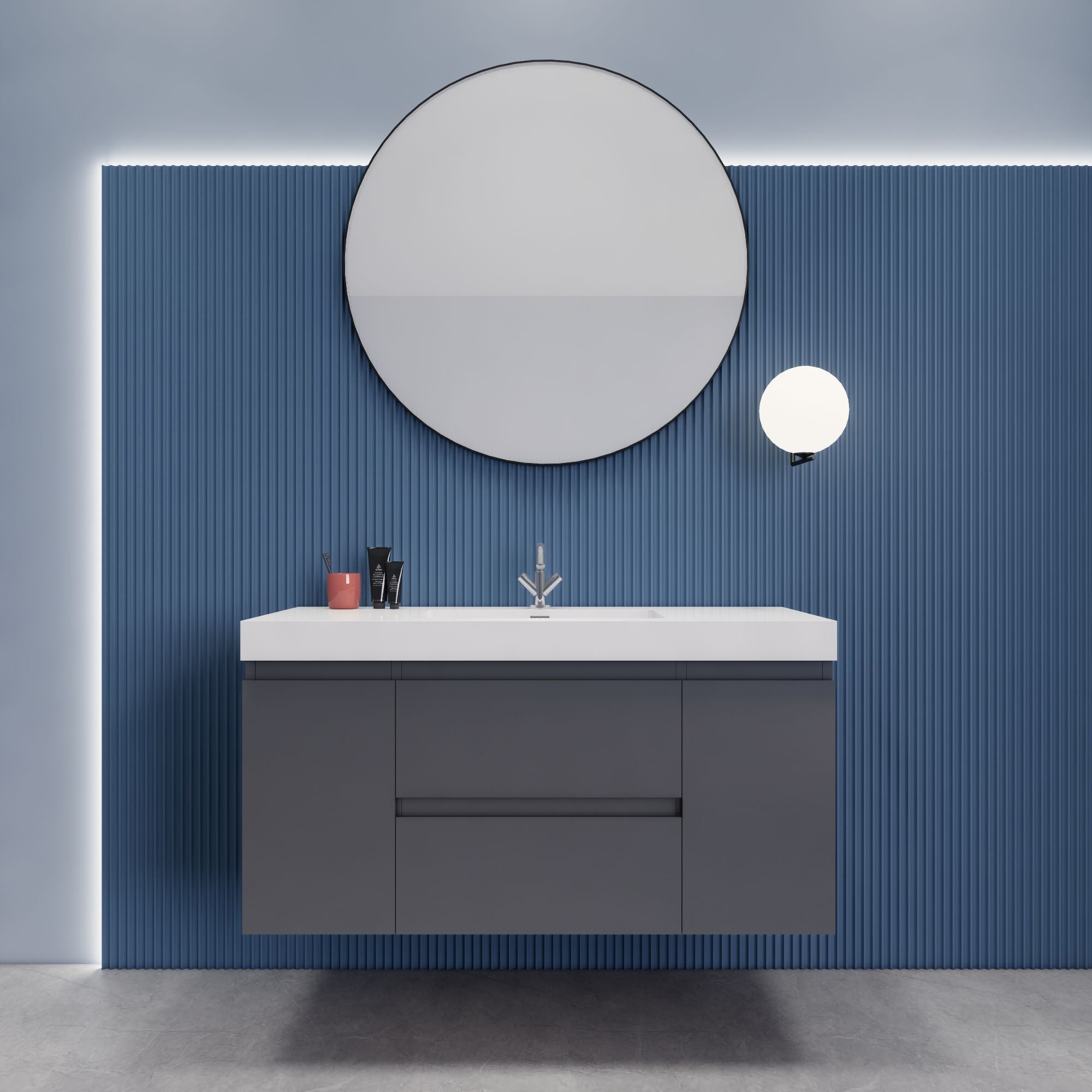 EB2 48 inch Floating Modern Bathroom Vanity