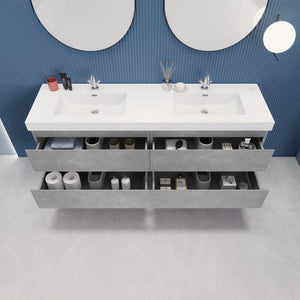 EB2 72 inch Floating Modern Bathroom Vanity