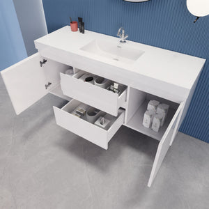 EB2 60 inch Single Floating Modern Bathroom Vanity