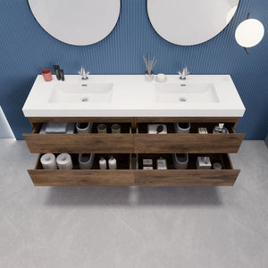 EB2 72 inch Floating Modern Bathroom Vanity