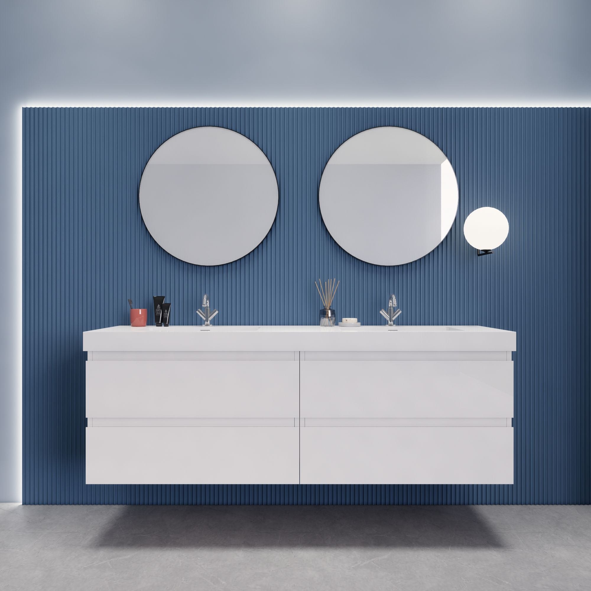 EB2 72 inch Floating Modern Bathroom Vanity