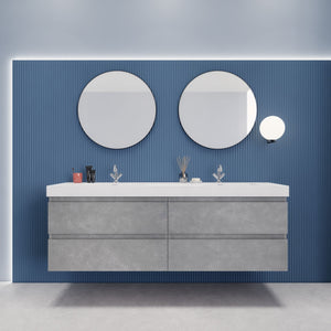 EB2 72 inch Floating Modern Bathroom Vanity