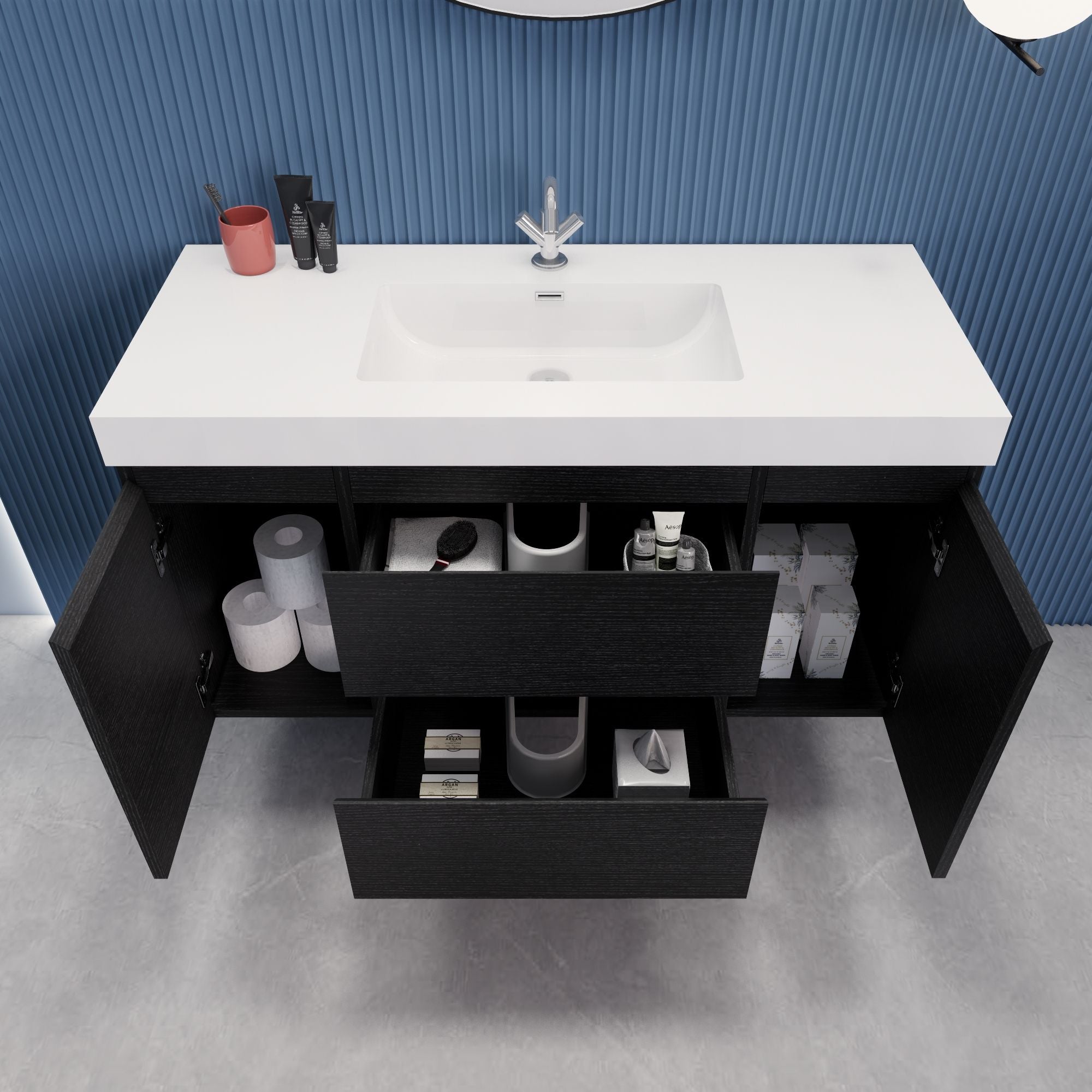 EB2 48 inch Floating Modern Bathroom Vanity