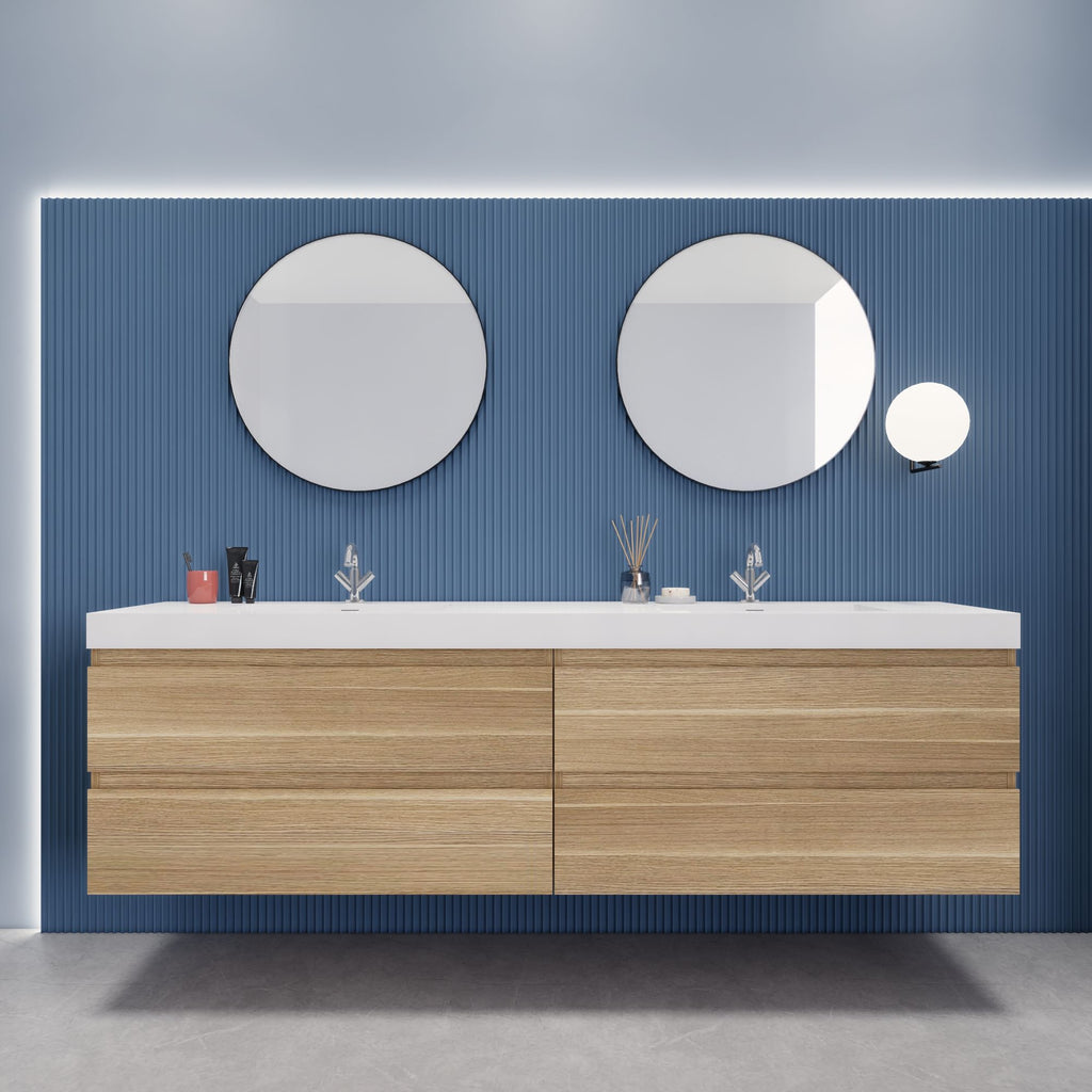EB2 84 inch Floating Modern Bathroom Vanity