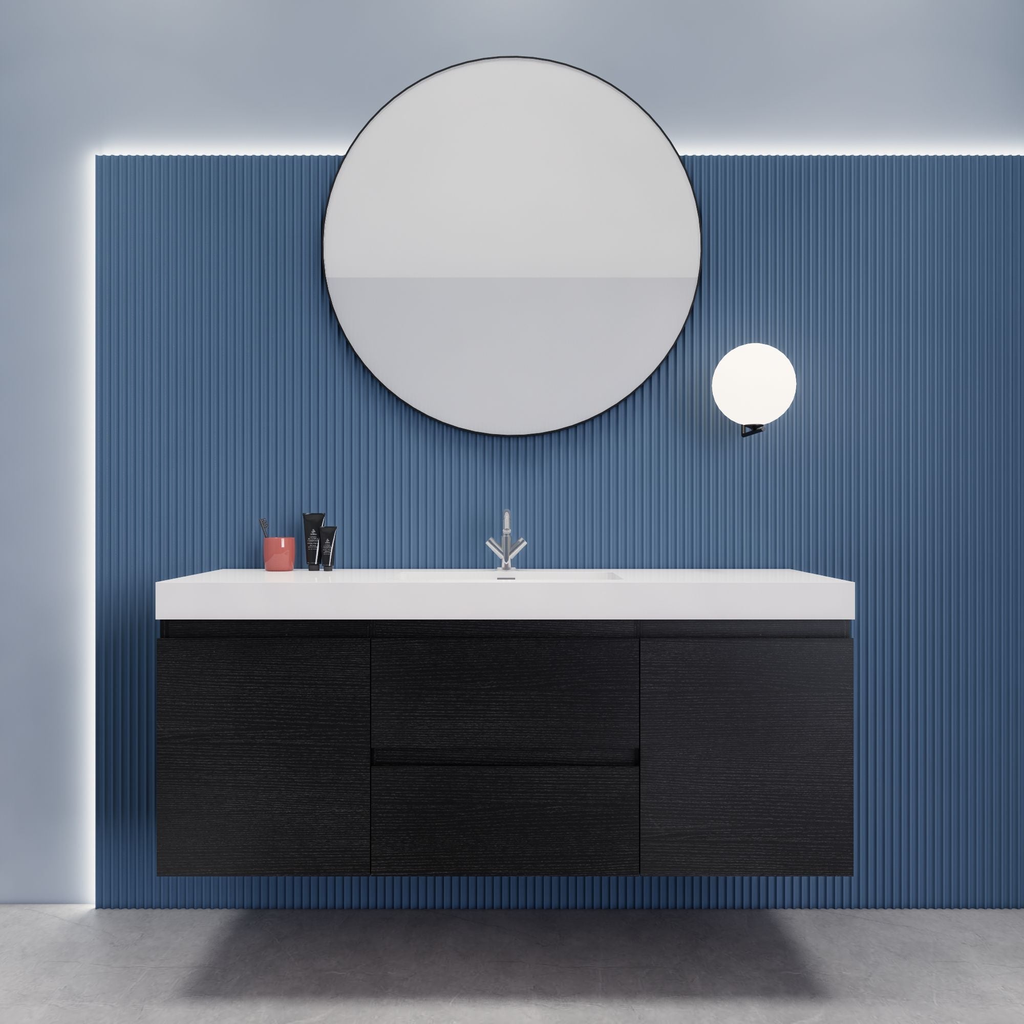 EB2 60 inch Single Floating Modern Bathroom Vanity