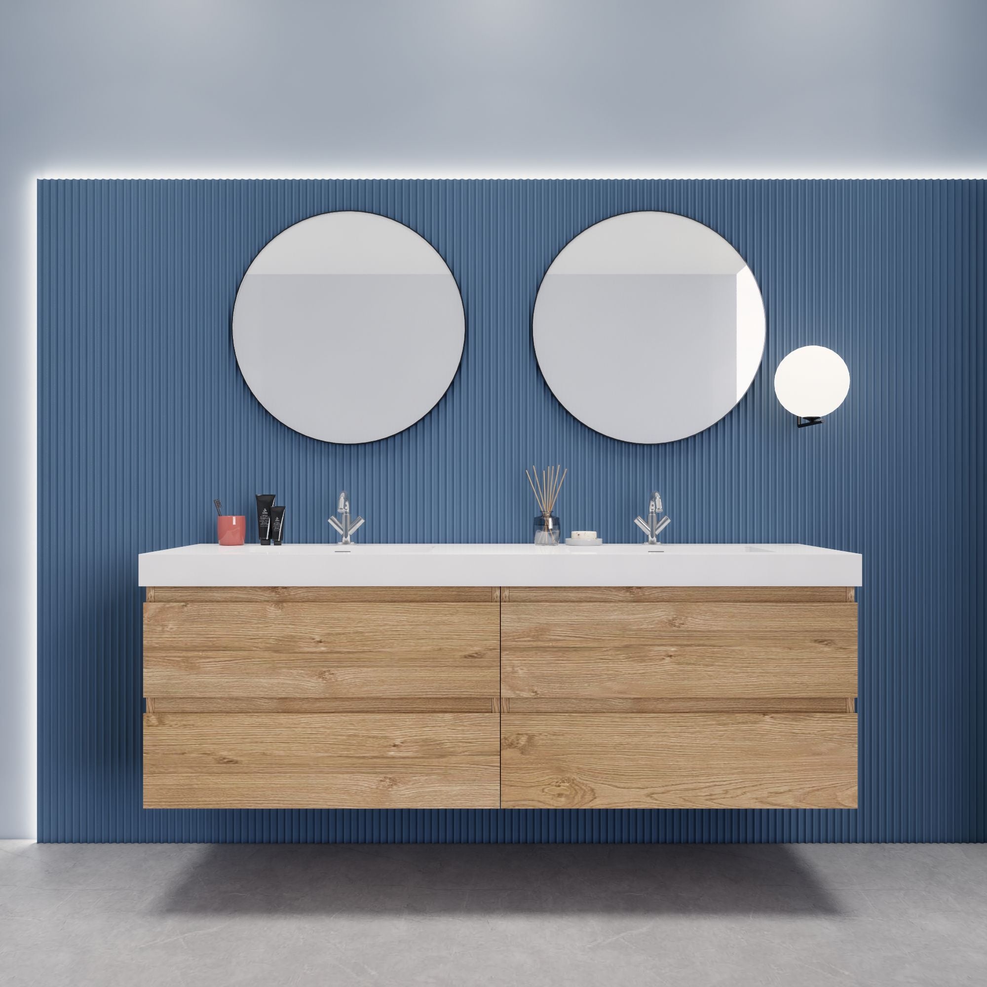 EB2 72 inch Floating Modern Bathroom Vanity