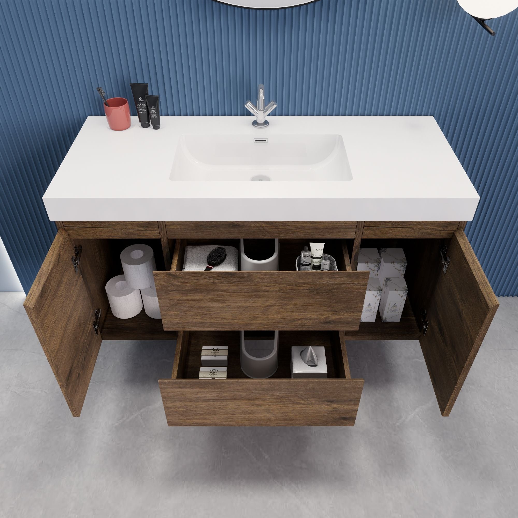 EB2 48 inch Floating Modern Bathroom Vanity