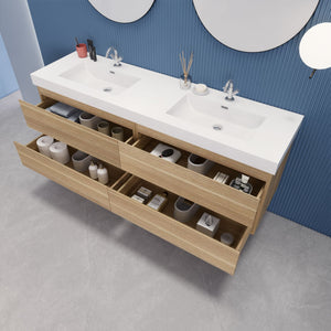 EB2 72 inch Floating Modern Bathroom Vanity