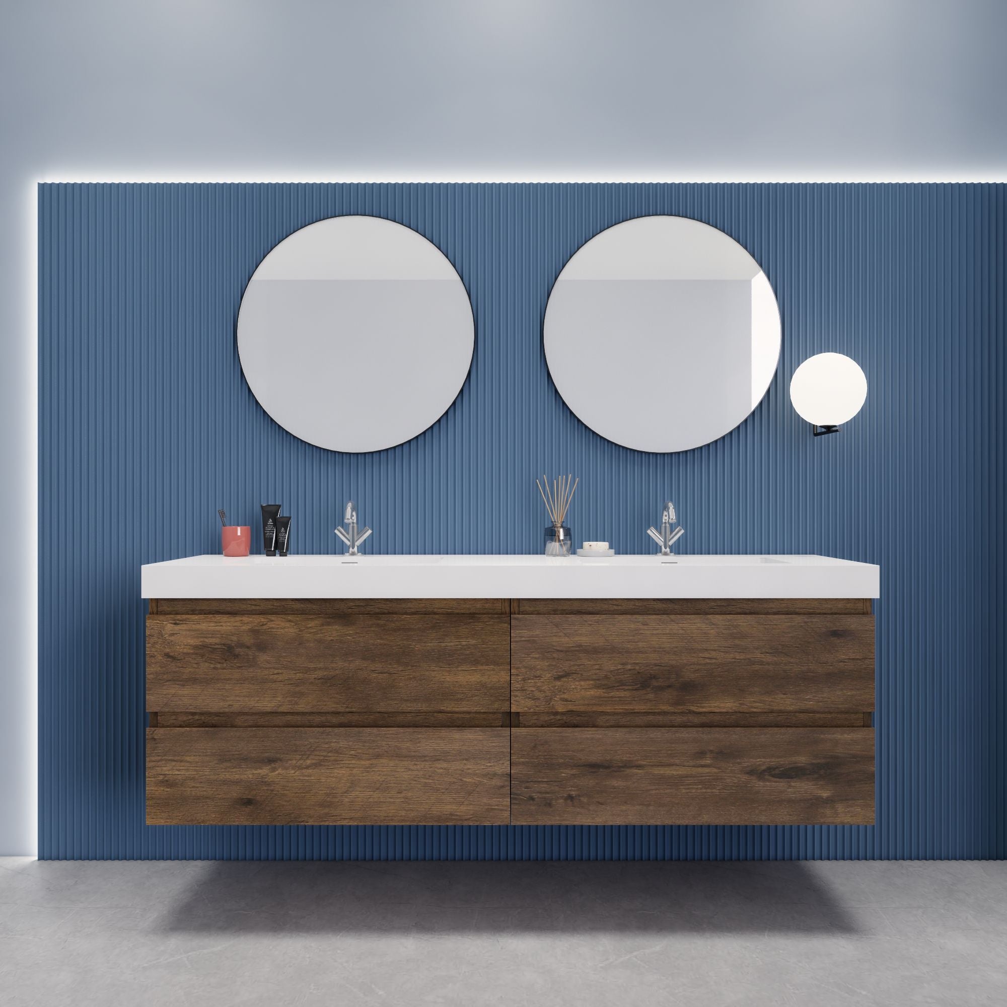 EB2 72 inch Floating Modern Bathroom Vanity