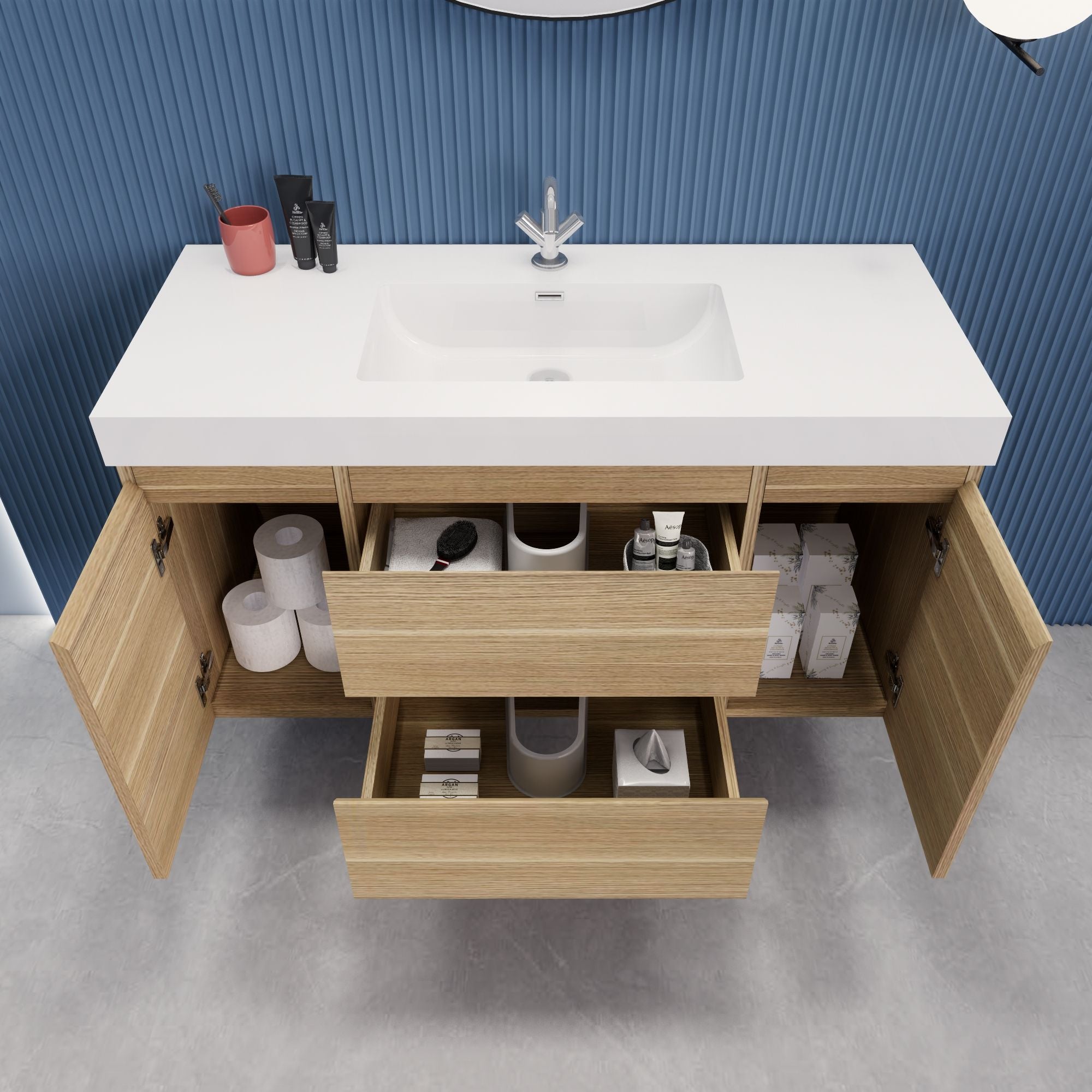 EB2 48 inch Floating Modern Bathroom Vanity