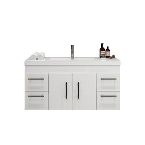 Elsa 48 inch Wall Mounted Modern Bathroom Vanity